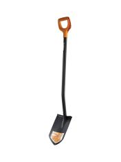 PLANTIC (FISKARS) Лопата штыковая 1026683 закругленное лезвие Terra черенок стальной, совок сталь 1